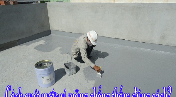 cách quét xi măng trắng